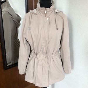 London Fog Hooded Trench Coat